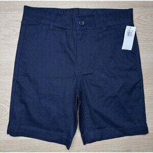 Old Navy Boys Shorts Chino Uniform Navy Blue Size 7 Dress Shorts NWT